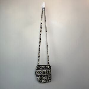 Vera Bradley Fanfare Floral Print Mini Crossbody Bag Wallet ID Purse